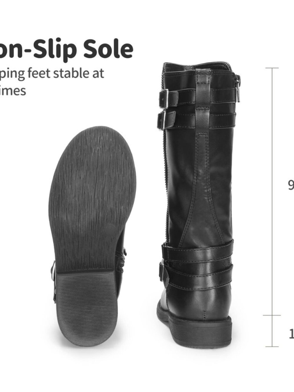 Girls Knee High Riding Boots - Picture 6 of 8